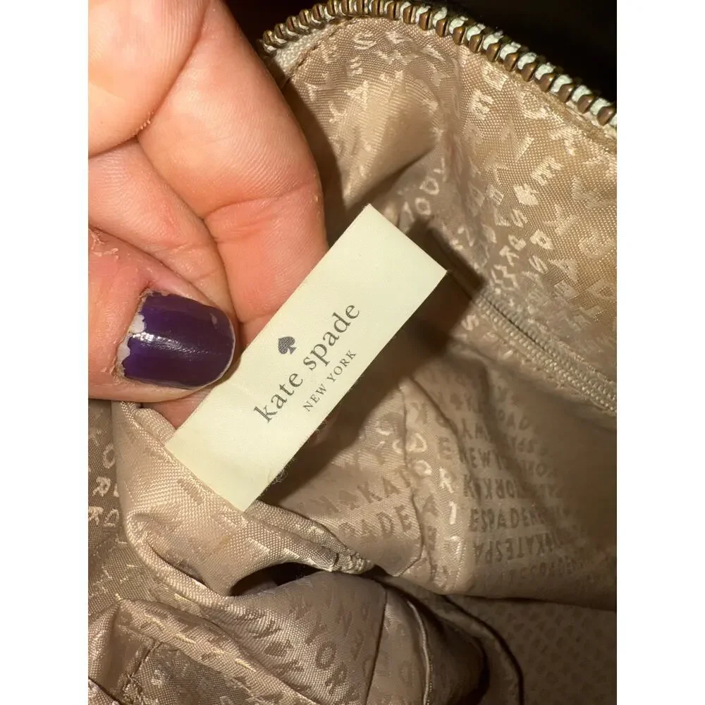 Kate Spade Savannah Parliament Square (Cement/Natural Snake) smooth leather bag - Picture 5 of 14